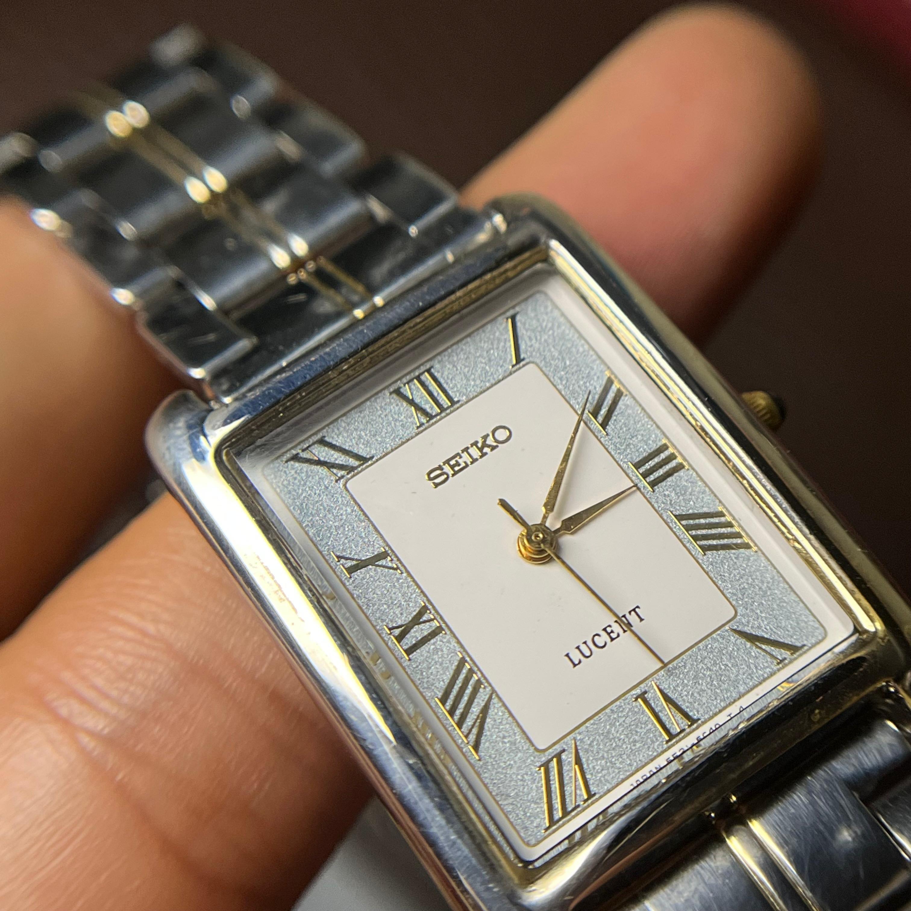 Seiko Lucent Tuxedo Roman Index 1990's Galeri 3